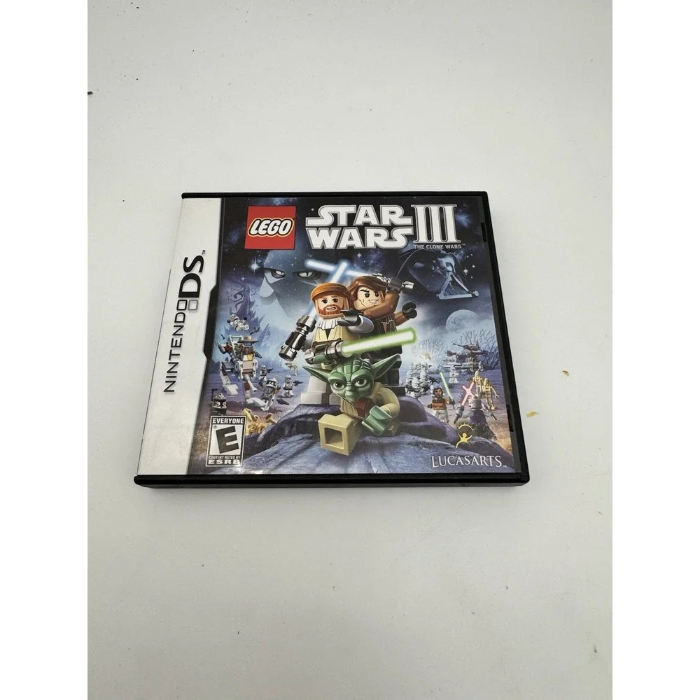 Lego Star Wars III The Clone Wars (Nintendo DS). Case and Manual Only